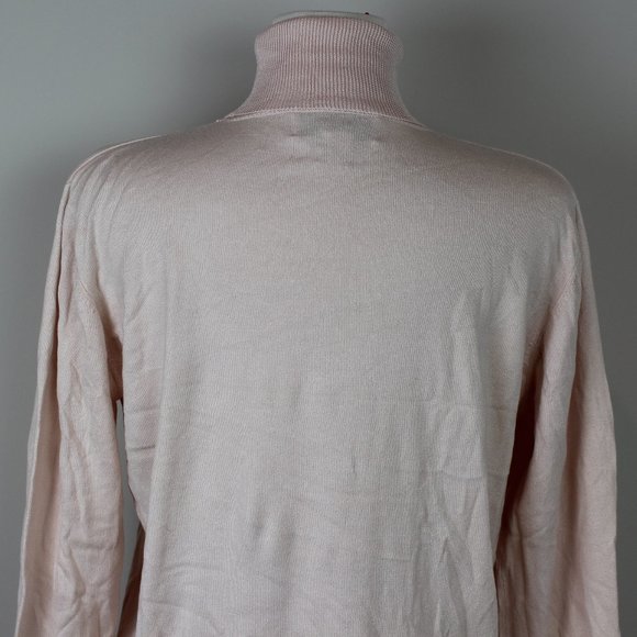 Saks Fifth Avenue Baby Pink Folio Collection Silk Sweater - Picture 5 of 6